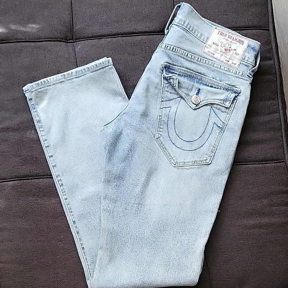 True Religion Light Wash Denim Jeans